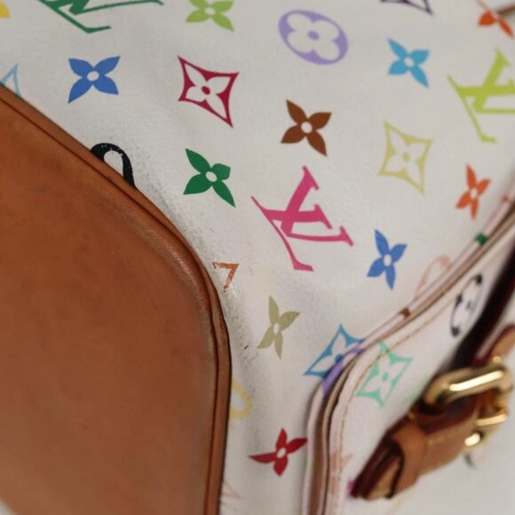 LOUIS VUITTON Monogram Multicolor Petit Noe Bag White M42229 LV Auth BA4598 - Picture 4 of 16